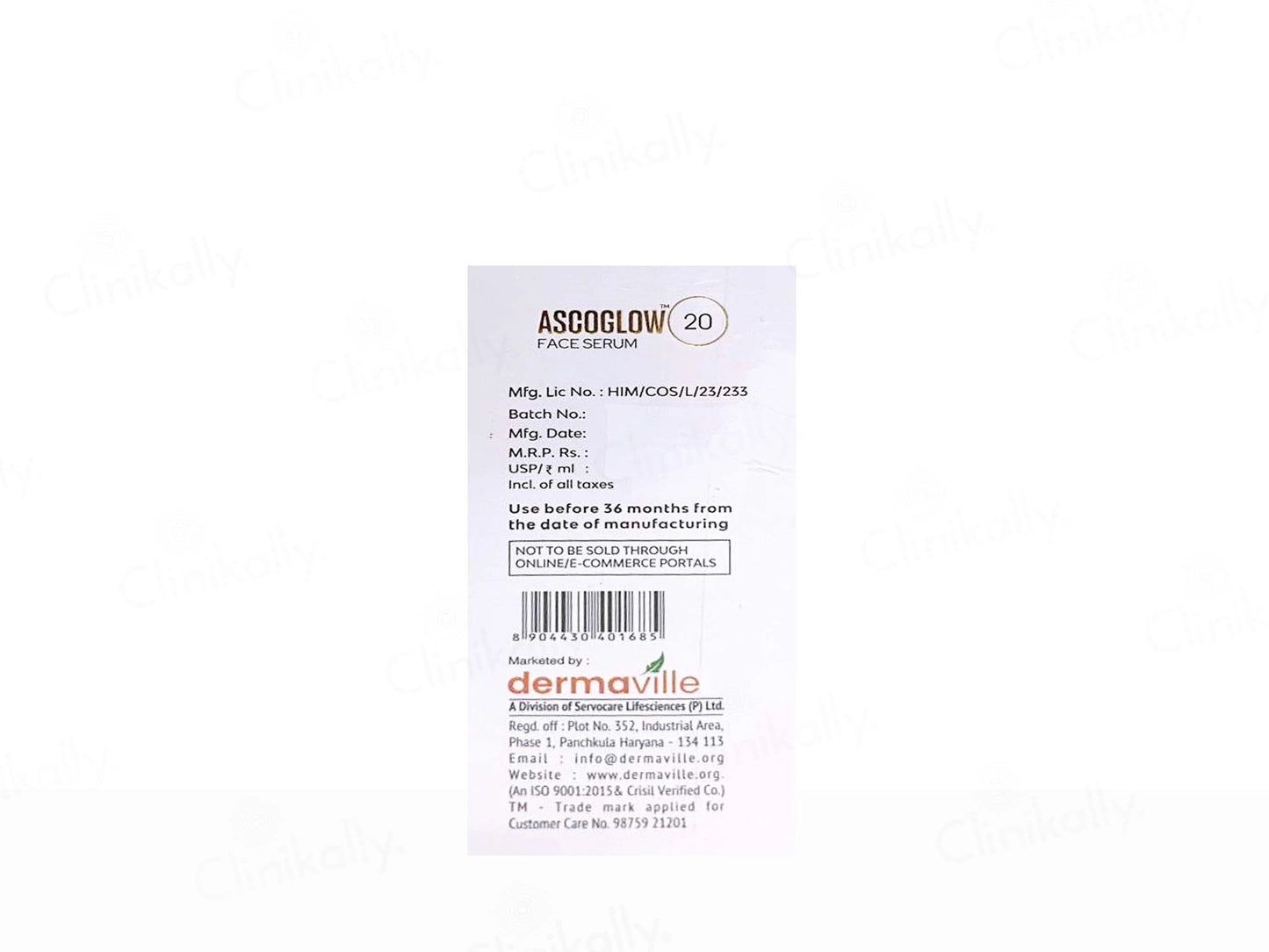 Ascoglow 20 Radiance and Collagen Boosting Face Serum