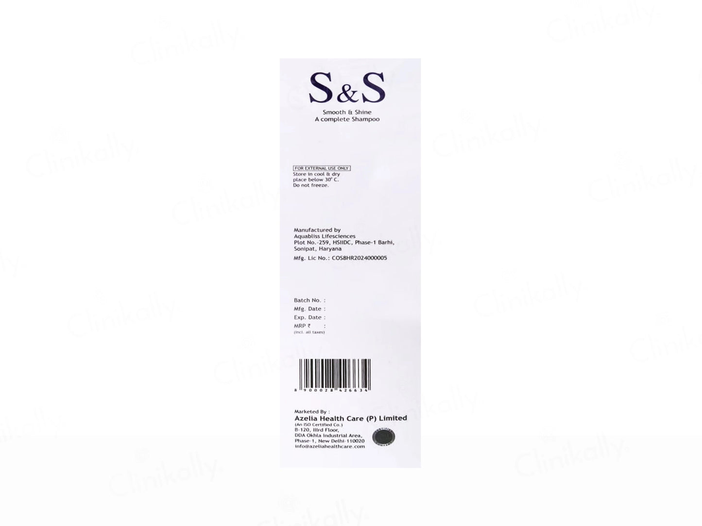Azelia S and S Smooth and Shine Complete Shampoo