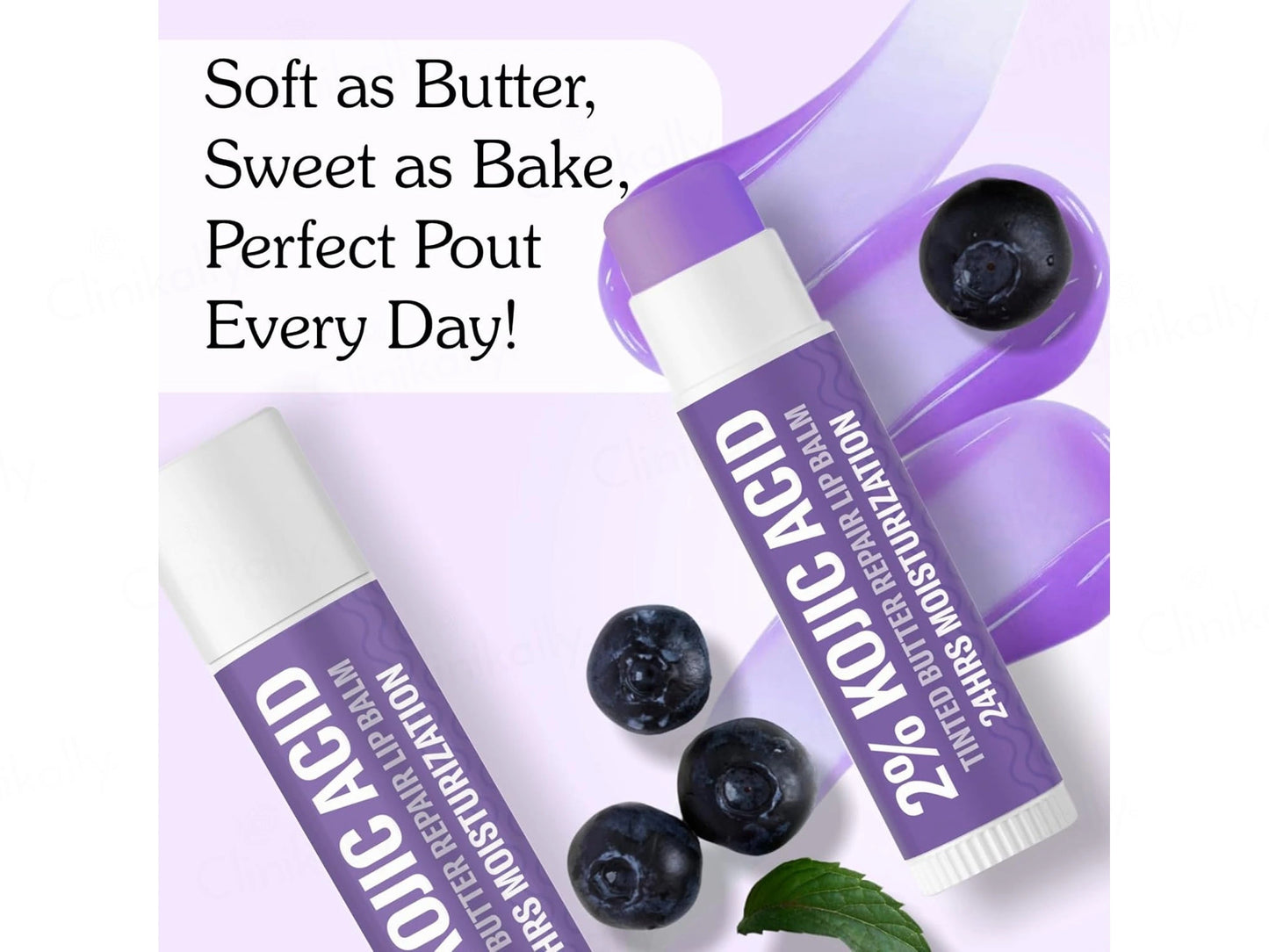 BAKE 2 Percent Kojic Acid Tinted Butter Brightening Lip Balm