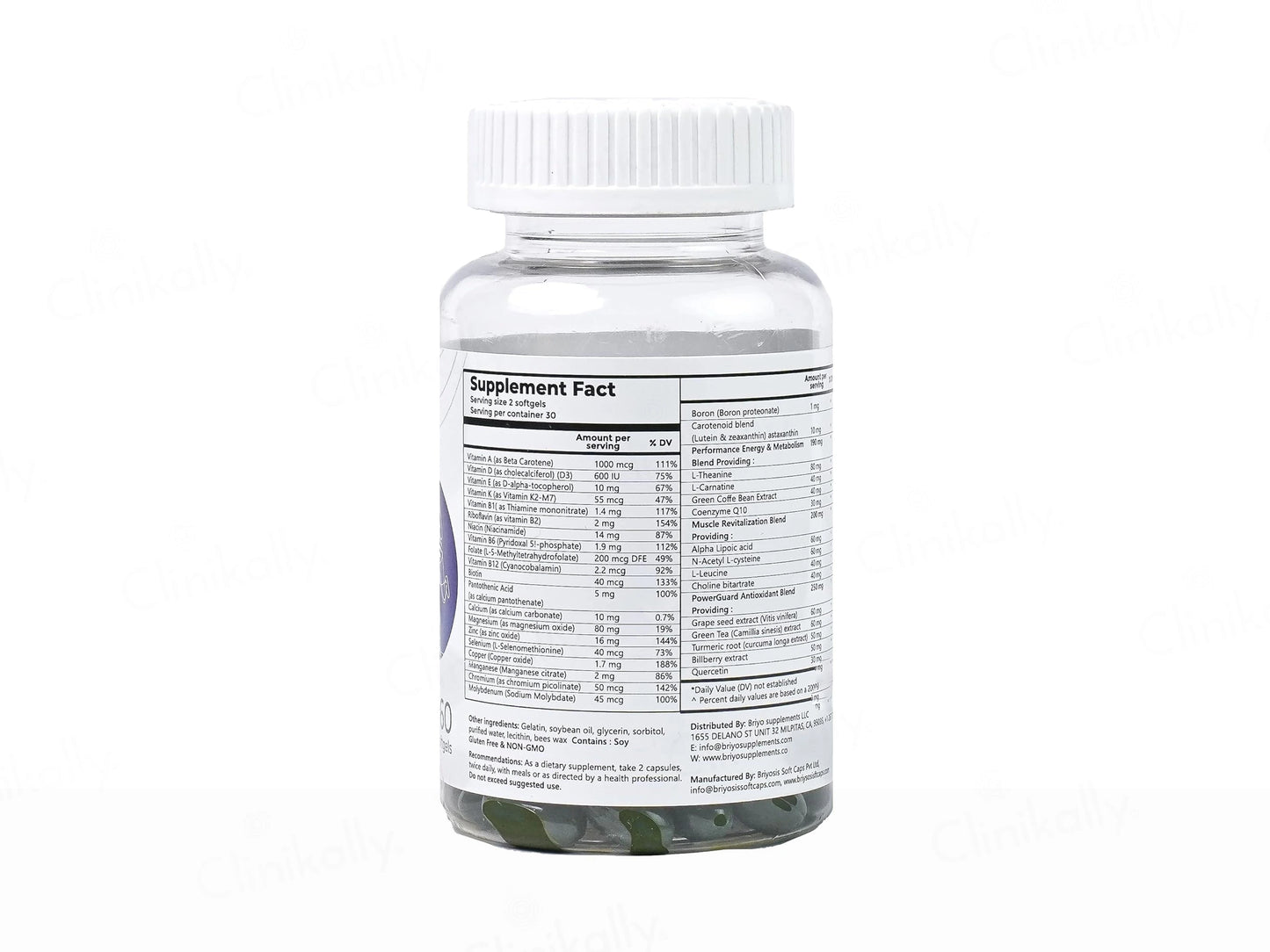 Briyo All Around Revitalize Dietary Supplement Capsule