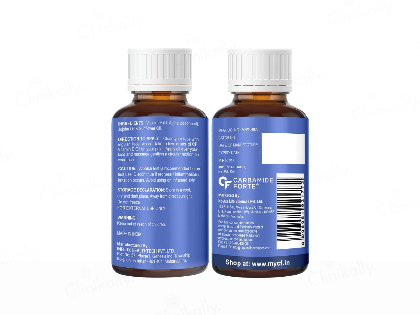 Carbamide Forte 100 Percent Natural Vitamin E 30000 IU Oil