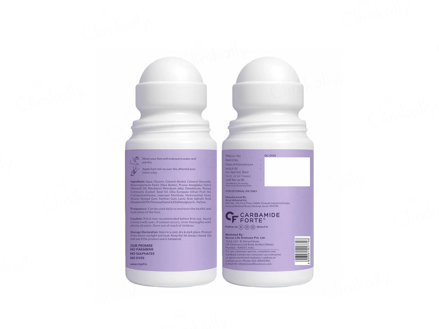Carbamide Forte 20 Percent Hydroxyethyl Urea Foot Cream Roll-On
