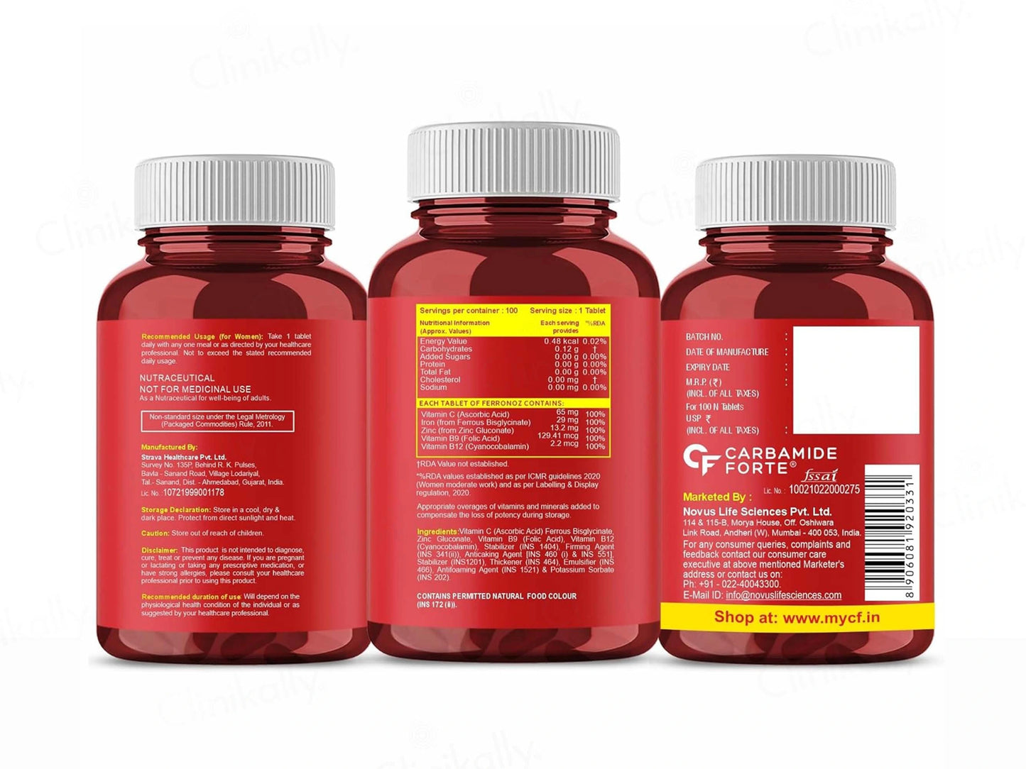 Carbamide Forte Chelated Iron Tablet For Women