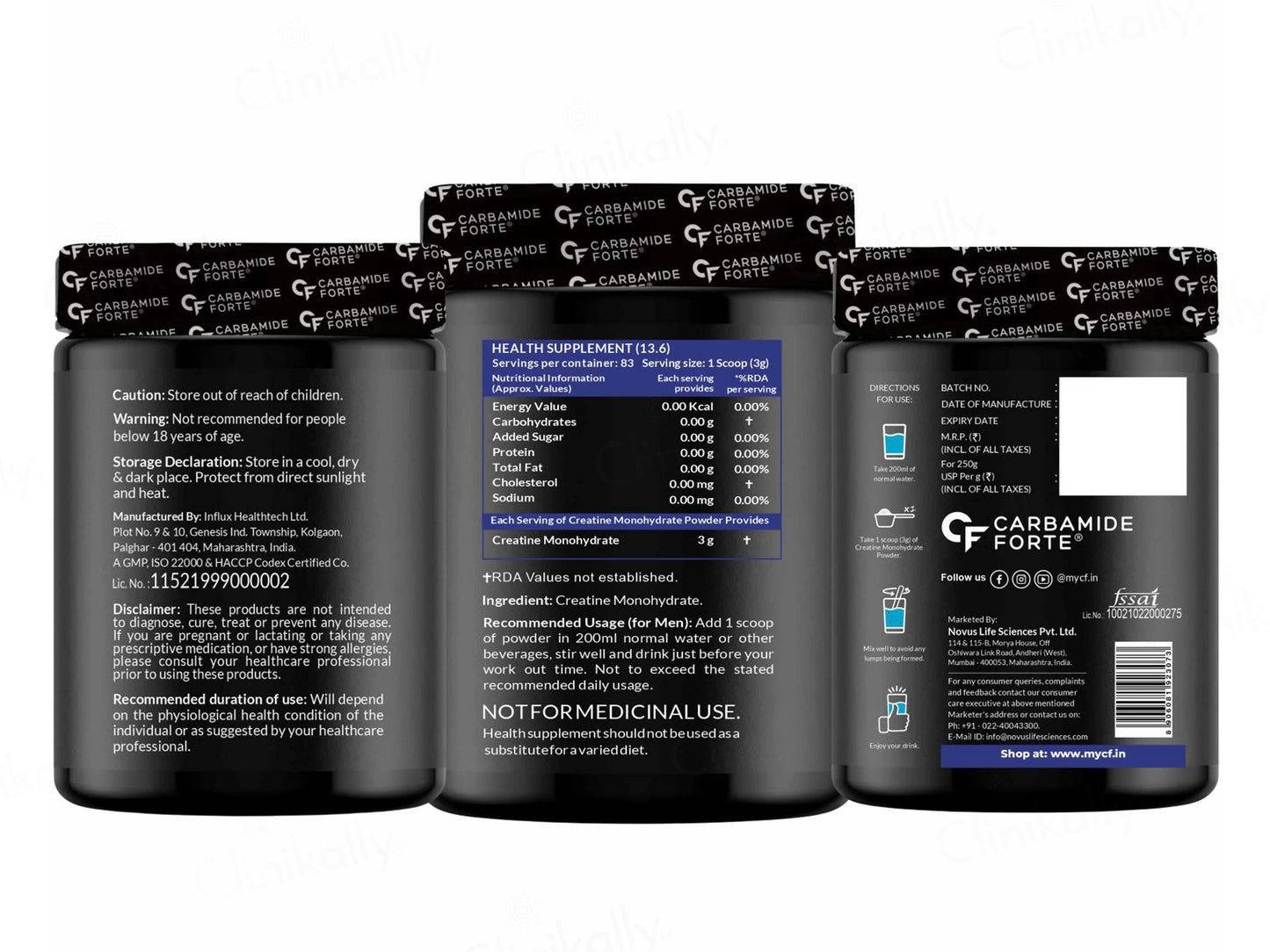 Carbamide Forte Micronised Creatine Monohydrate Powder