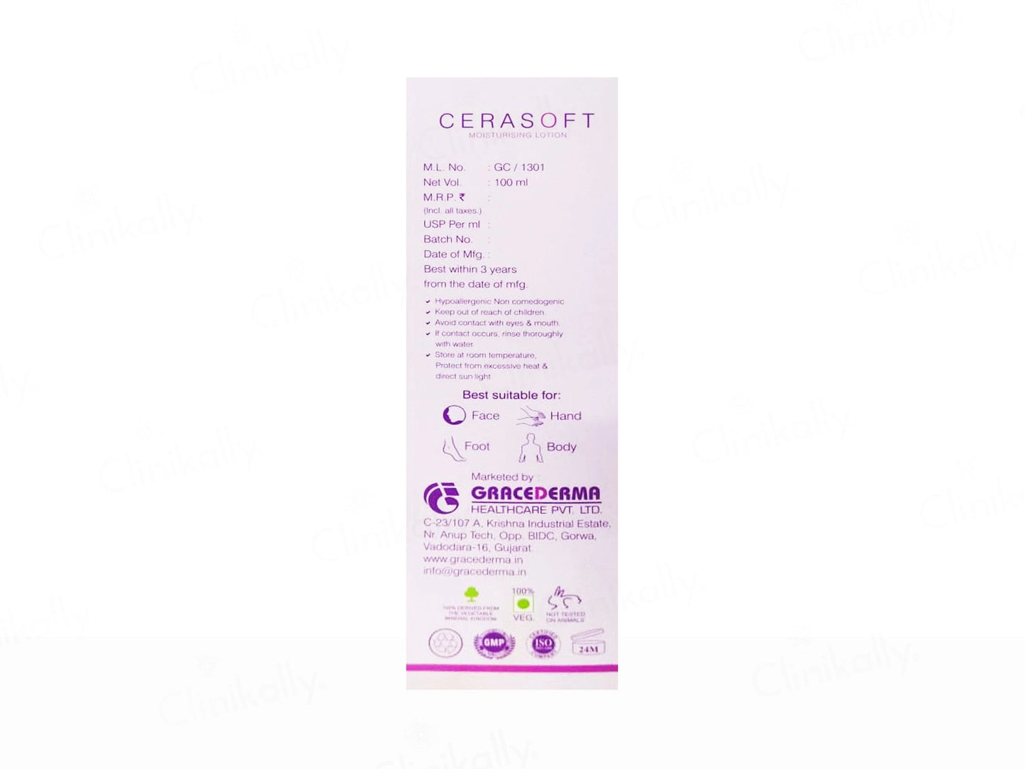 Cerasoft Moisturising Lotion For Normal to Dry Skin