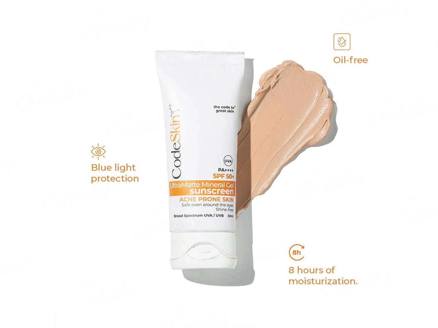 CodeSkin UltraMatte Mineral Gel Sunscreen SPF 50 PA
