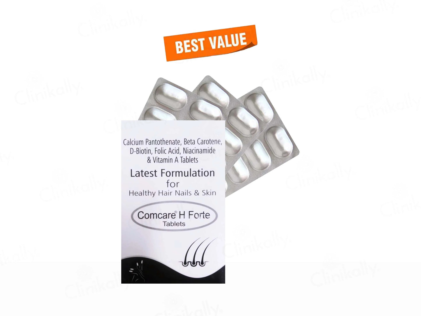 Comcare H Forte Tablet For Hair, Skin and Nails
