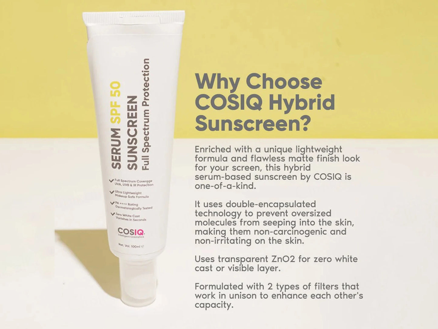CosIQ Serum Sunscreen SPF 50 PA