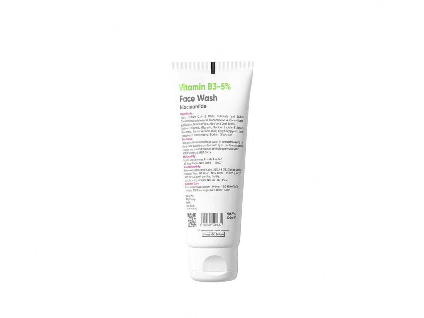 CosIQ Vitamin B3-5 Percent Niacinamide Face Wash