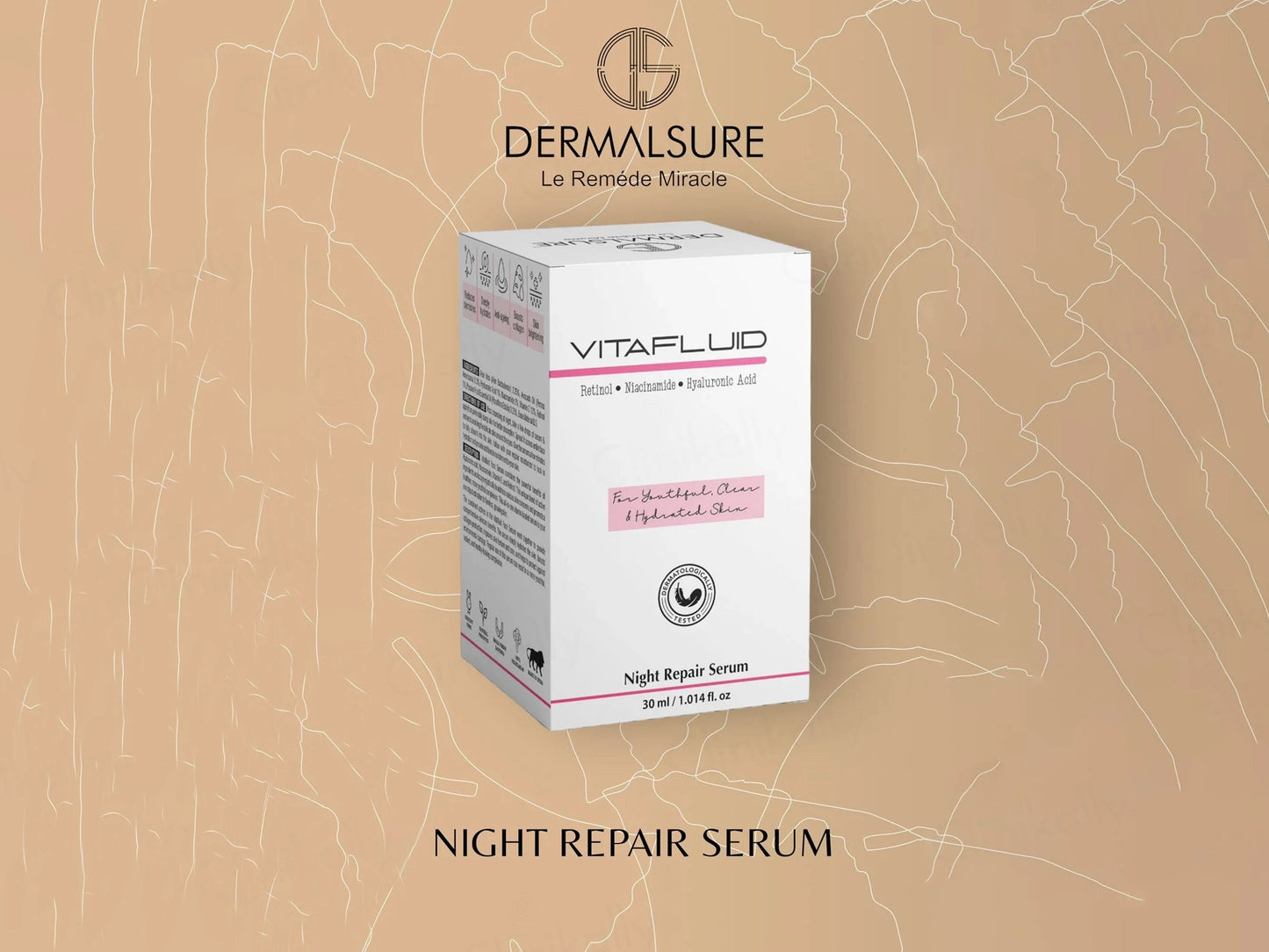 Dermalsure Vitafluid Night Repair Face Serum