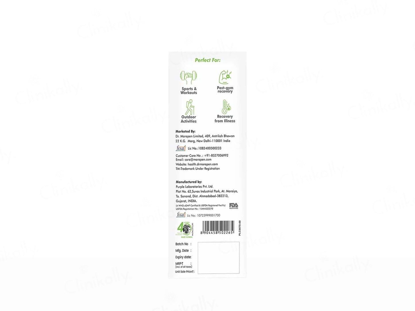 Dr. Morepen Hydrolyte Electrolyte and Vitamin Drink Mix