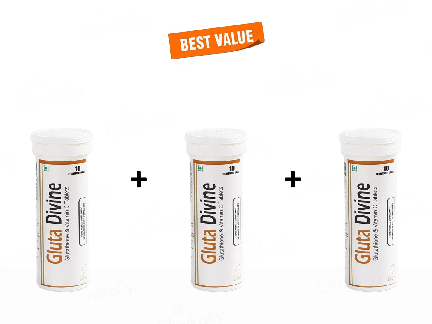 Gluta Divine Glutathione and Vitamin C Effervescent Tablet