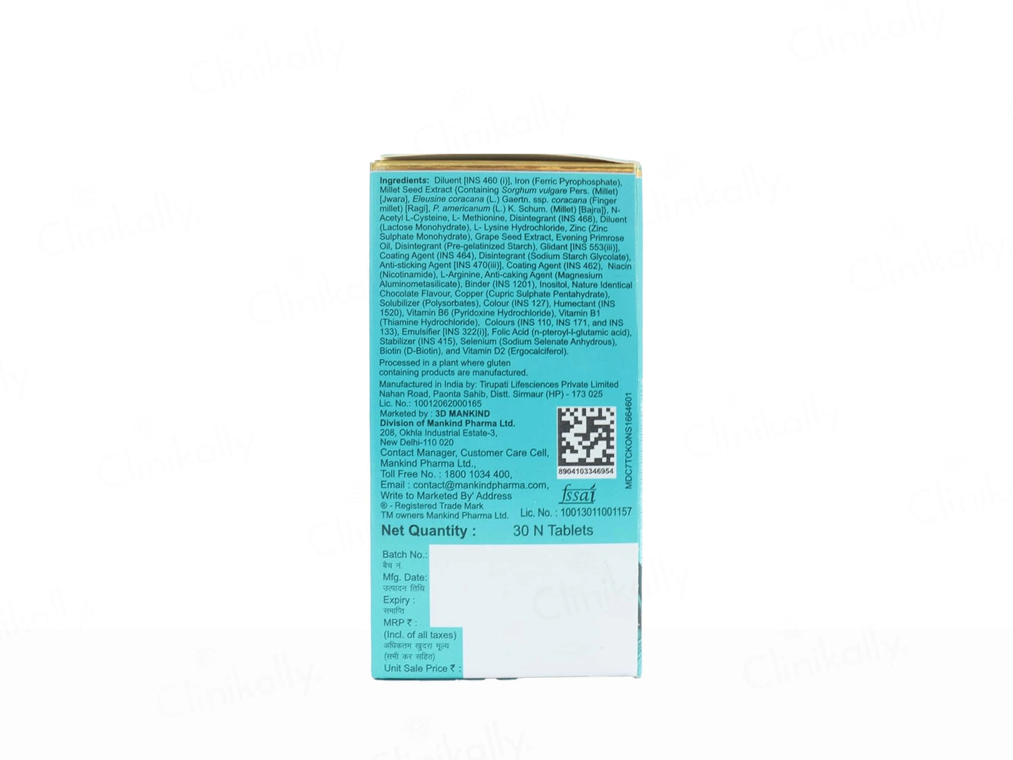 Hairbless Diva Nutraceutical Tablet For Women Bottle