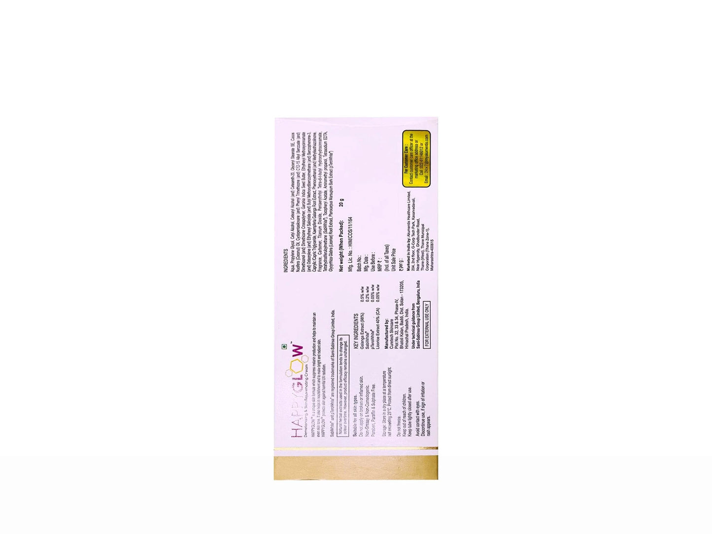 Happyglow Demelanising and Skin Rejuvenating Cream