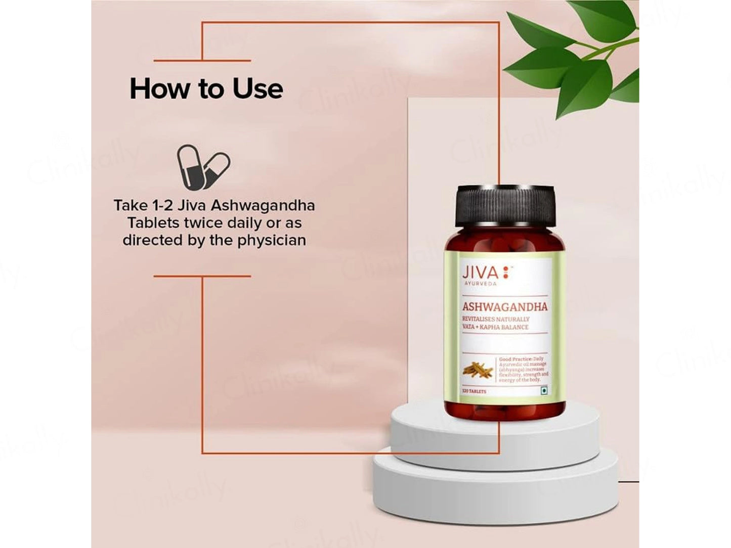 Jiva Ayurveda Ashwagandha Naturally Revitalises Tablet