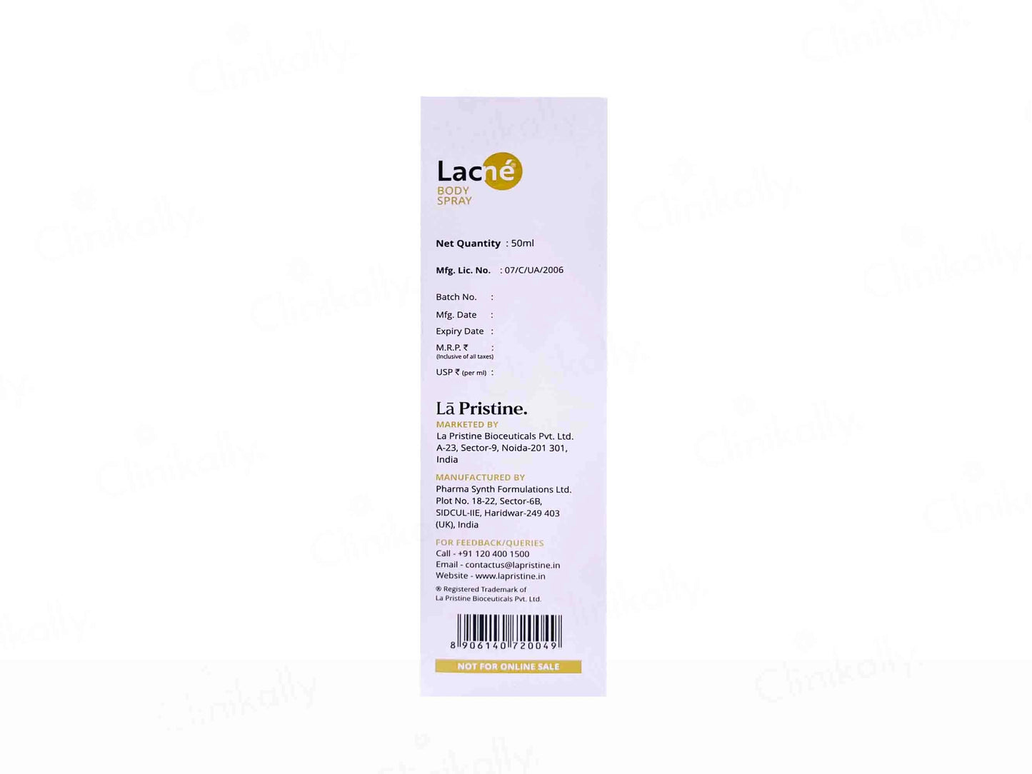 Lacne 360 Acne Treatment Body Spray