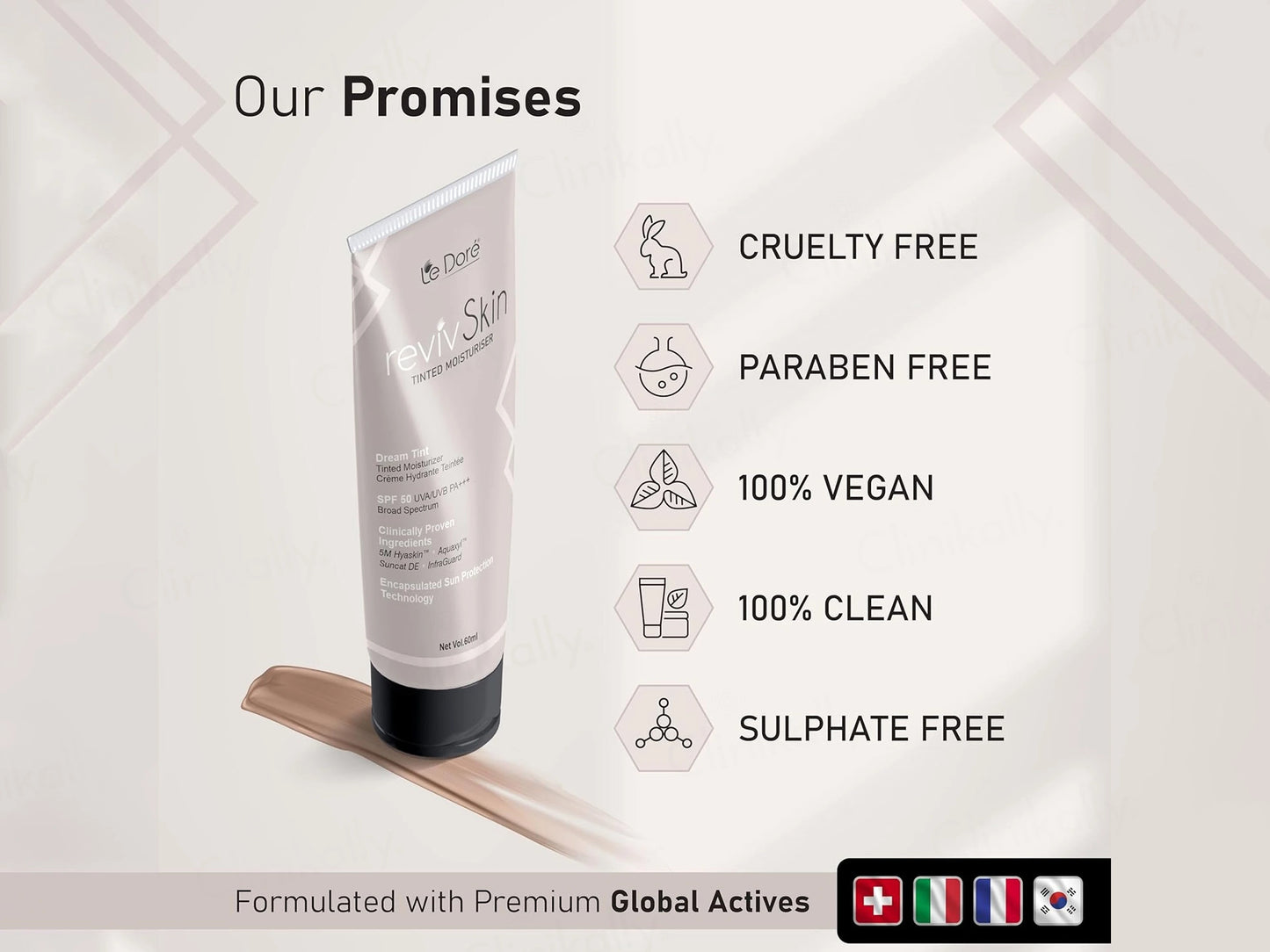 Le Dore RevivSkin Tinted Moisturizer SPF 50 PA