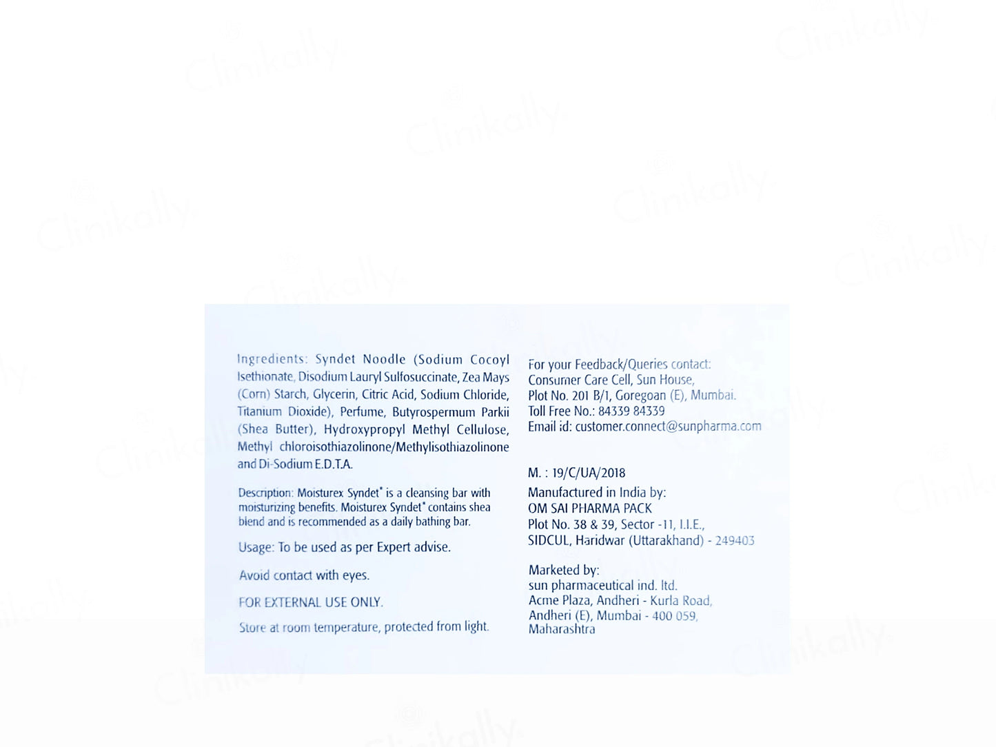 Moisturex Syndet Bathing Bar