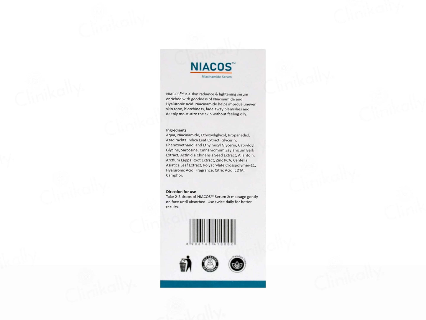 Niacos Niacinamide Skin Radiance and Lightening Serum