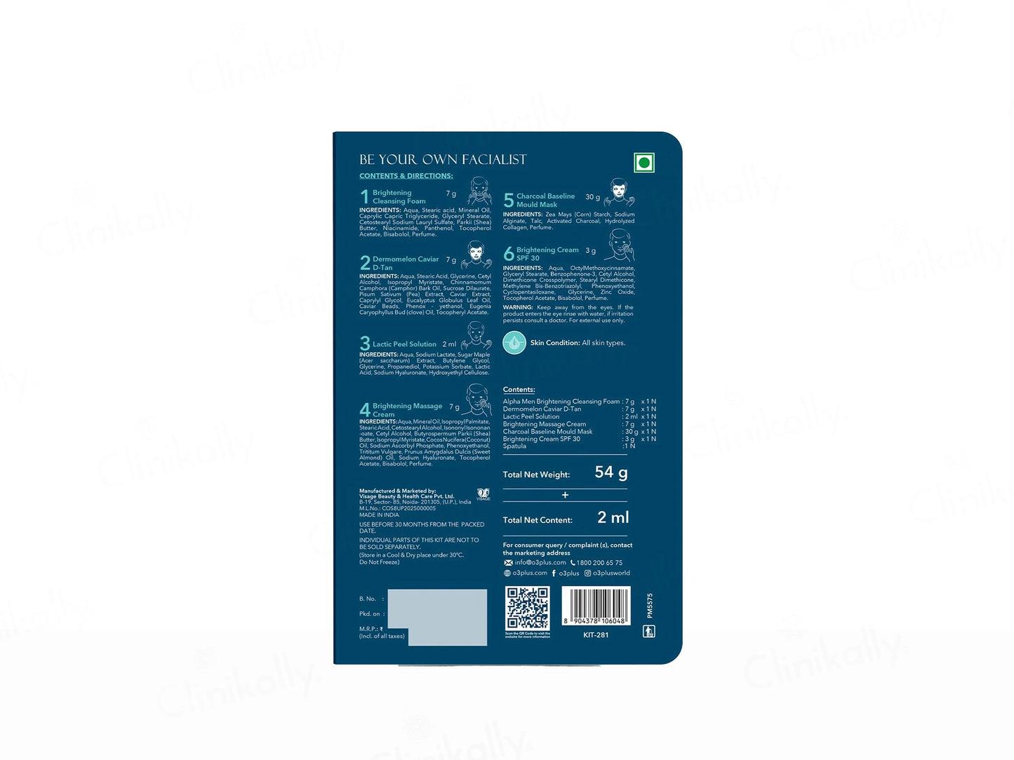 O3 Alpha Men Bright Groom Facial Kit