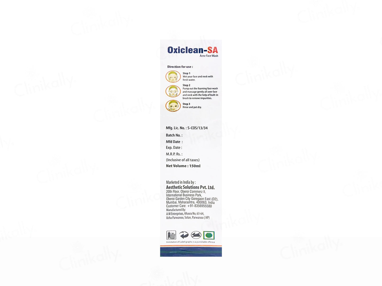 Oxiclean-SA Acne Face Wash