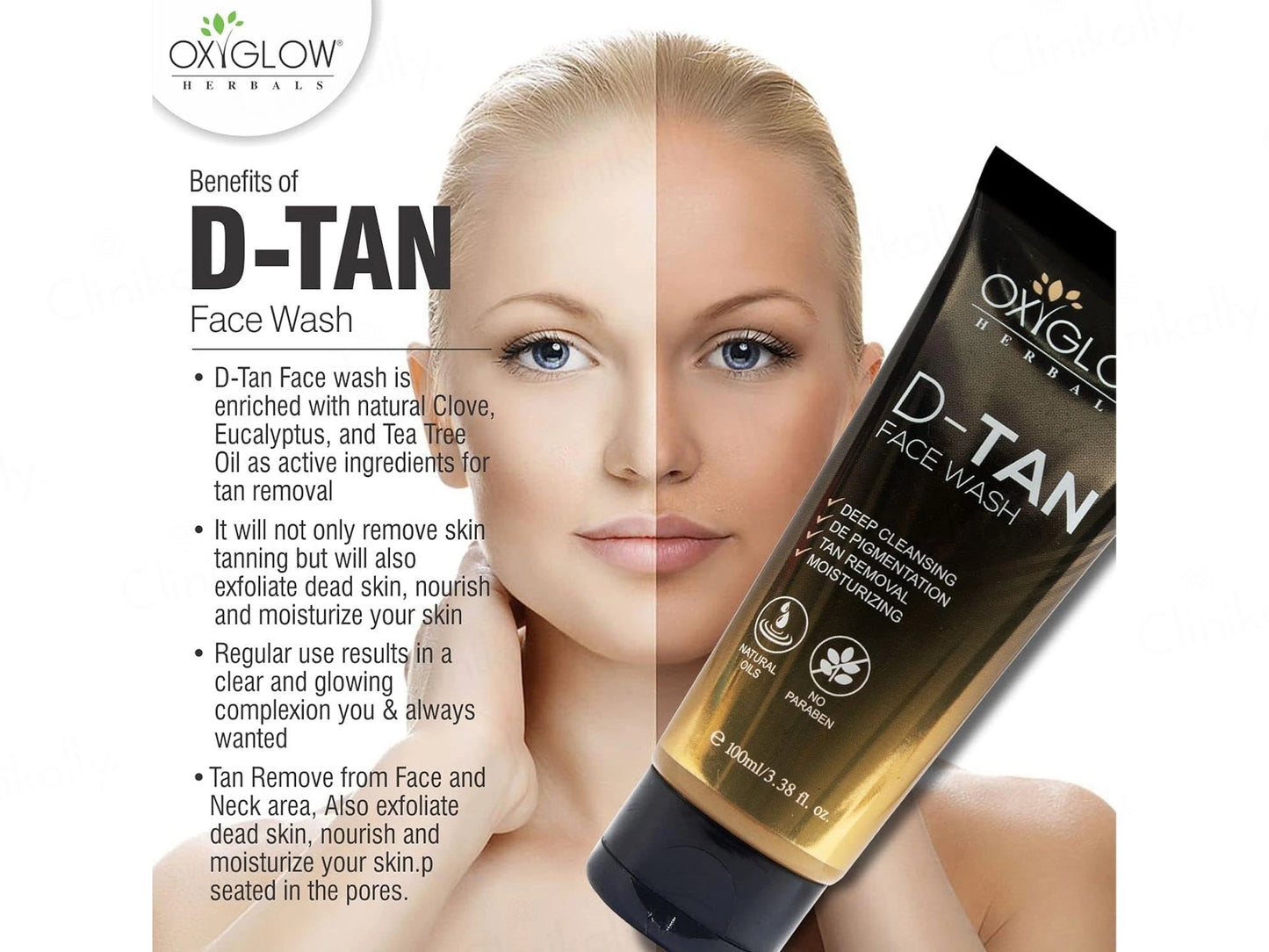 Oxyglow De-Tan Facewash