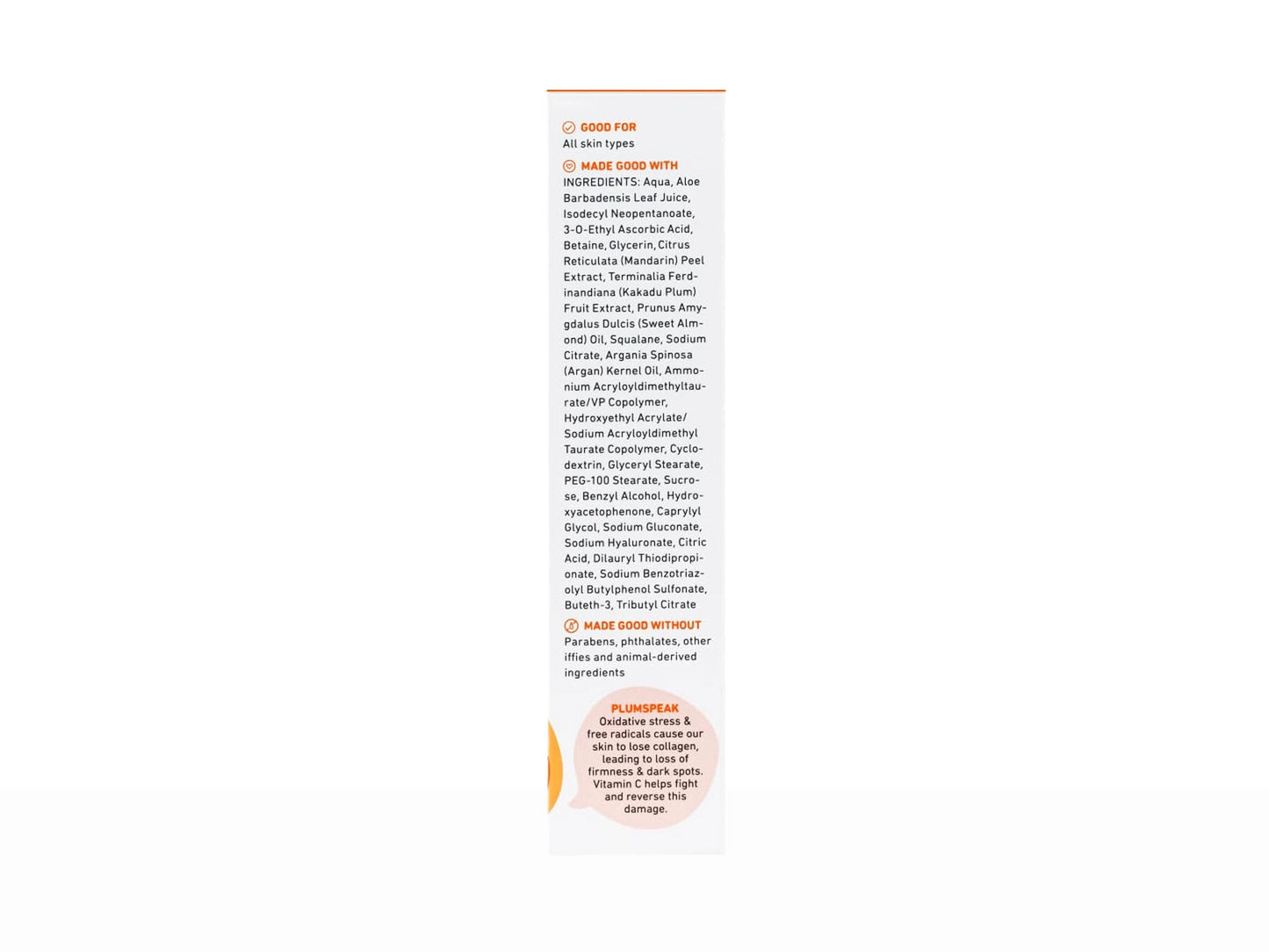 Plum 3 Percent Vitamin C Glow Boost Moisturizer With Mandarin