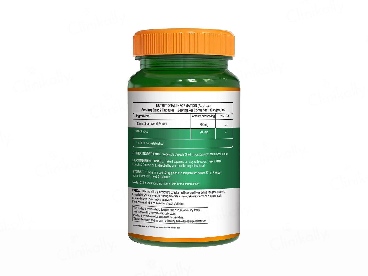 Pure Nutrition Horny Goat Weed 1000mg Veg Capsule