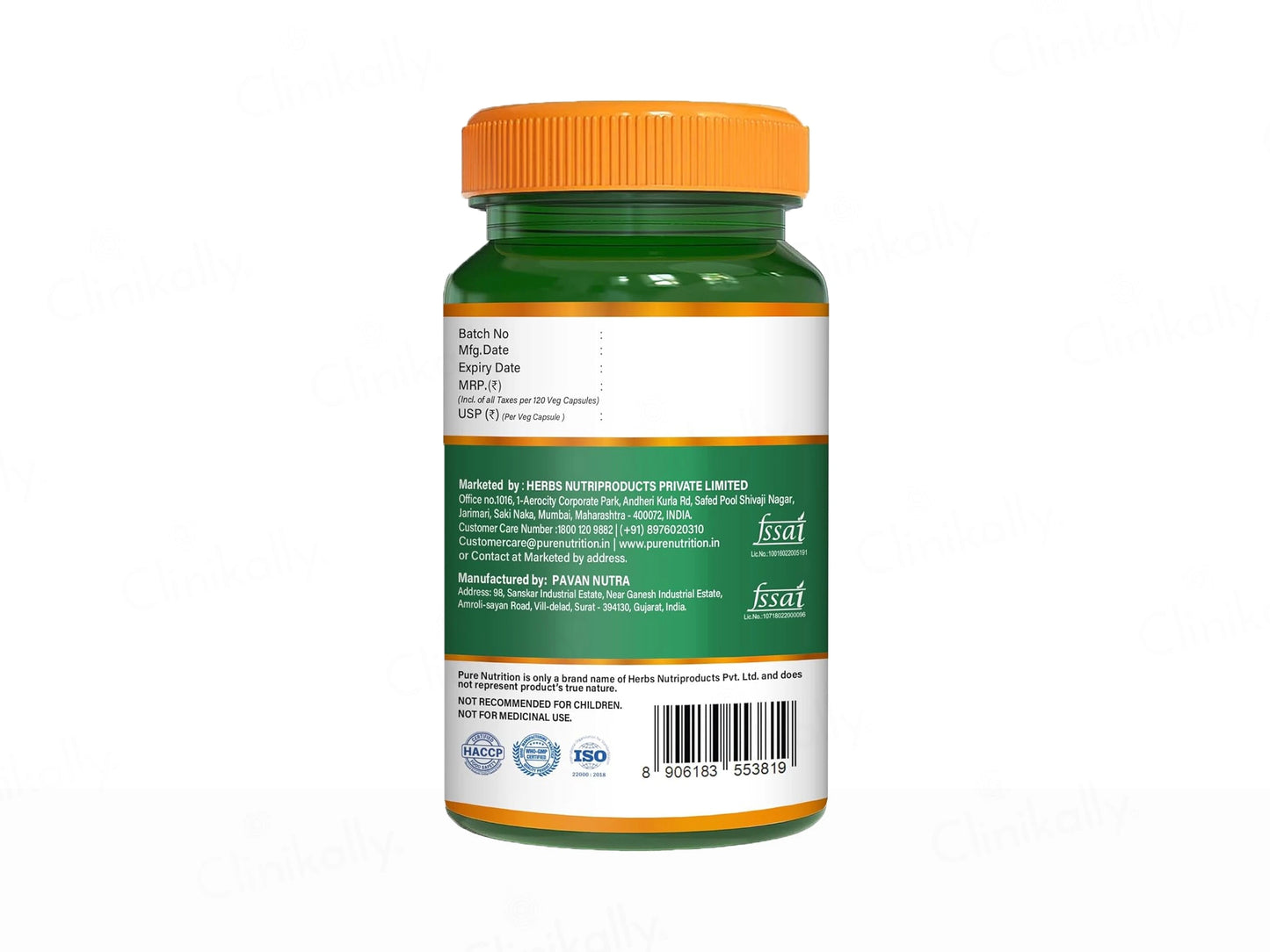 Pure Nutrition L-Lysine 1000mg Veg Capsule