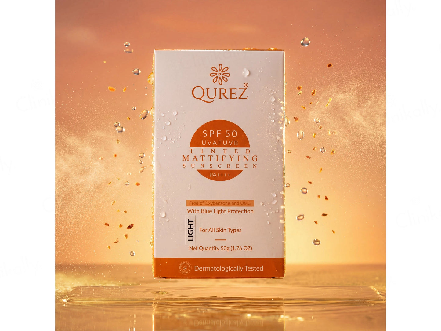 Qurez Tinted Mattifying Sunscreen SPF 50 PA Light