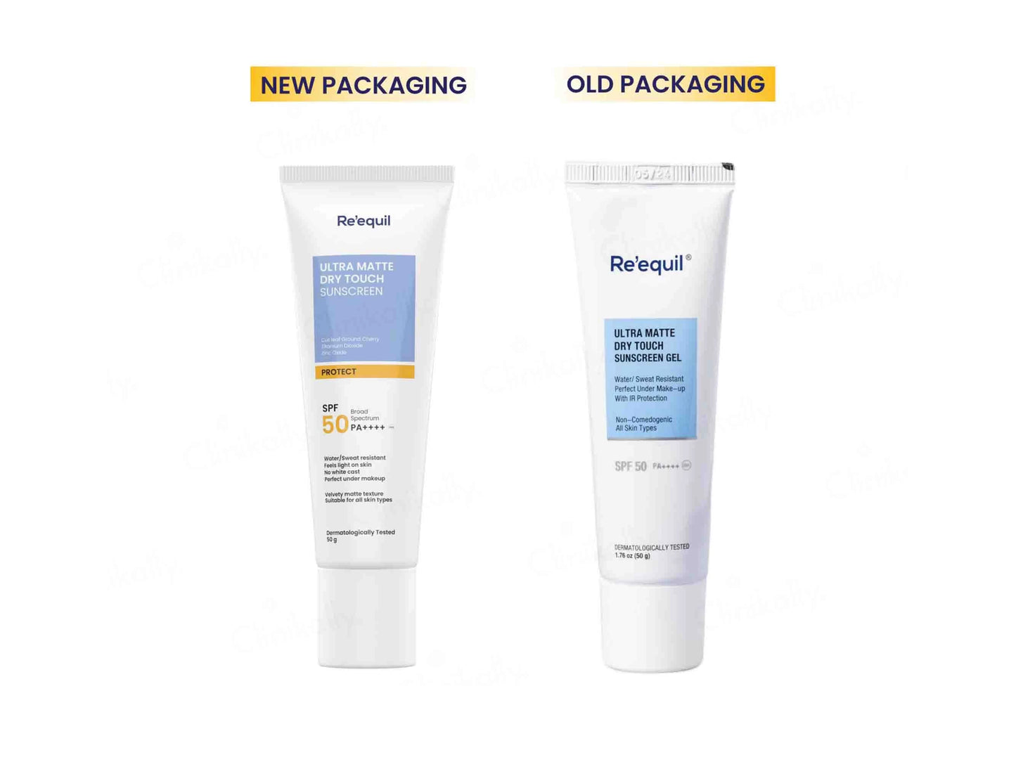 Re'equil Ultra Matte Dry Touch Sunscreen Gel SPF 50 PA