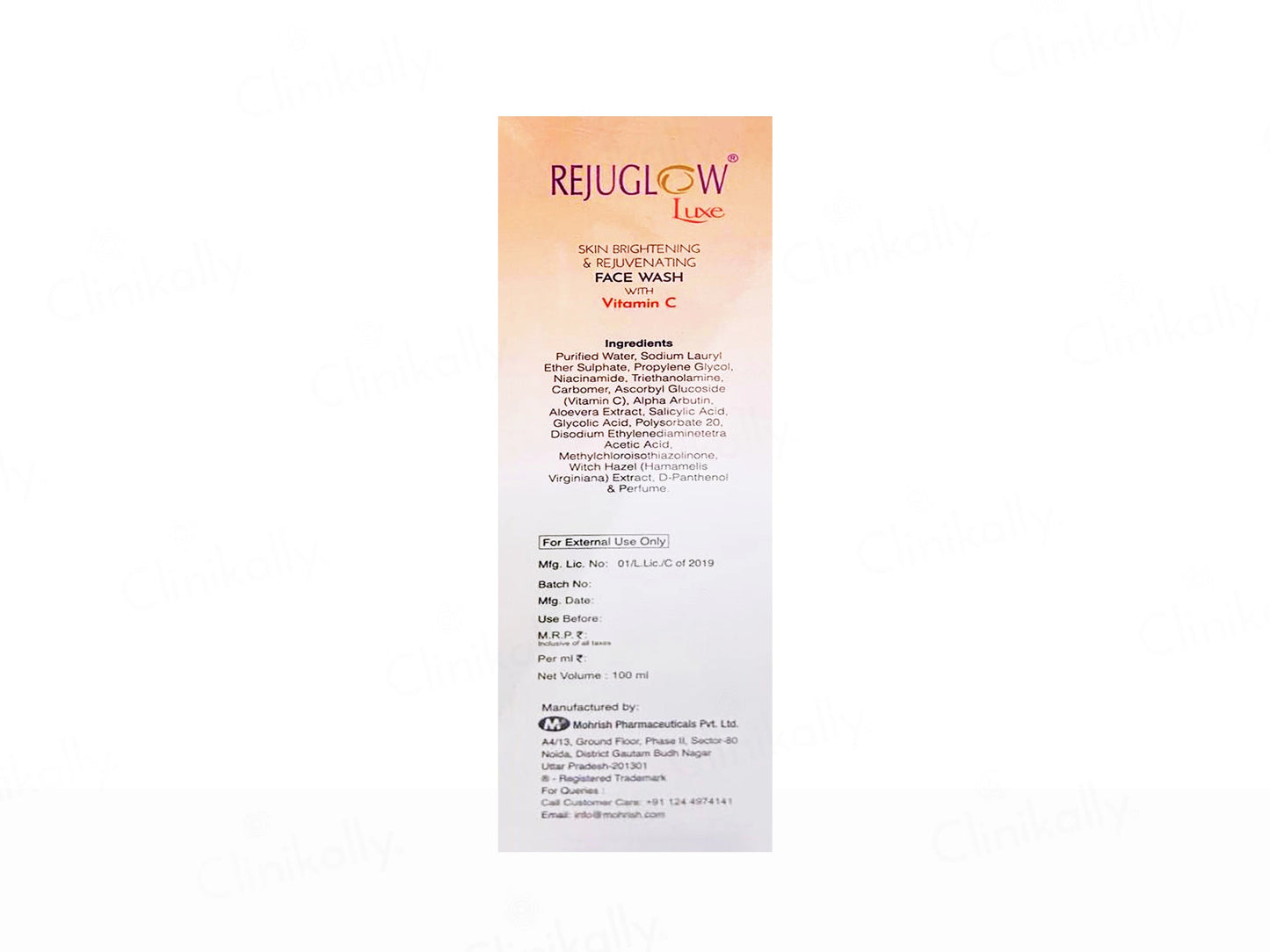 Rejuglow Luxe Skin Brightening and Rejuvenating Face Wash