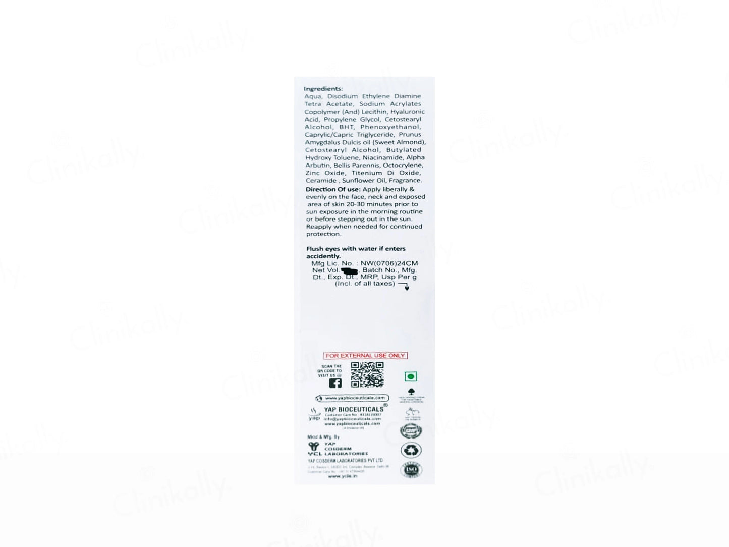 Suntan Hydra Bright Hyaluronic Acid Brightening Sunscreen SPF 50 PA