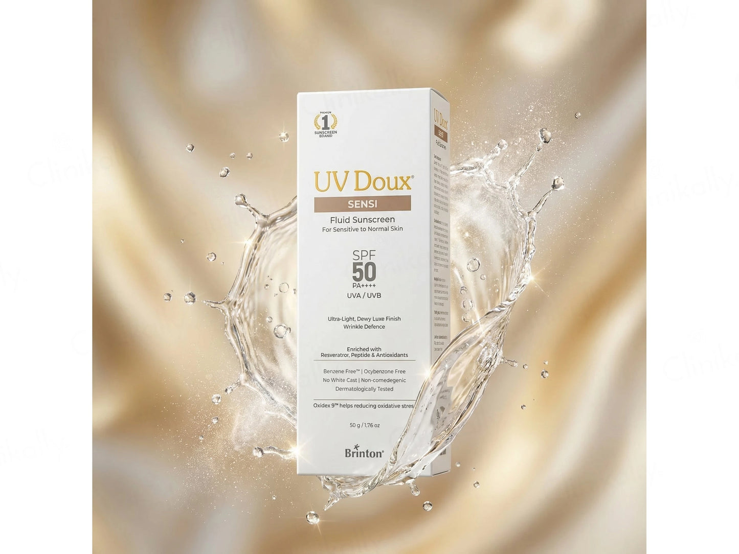 UV Doux Sensi Fluid Sunscreen SPF 50 PA For Sensitive To Normal Skin