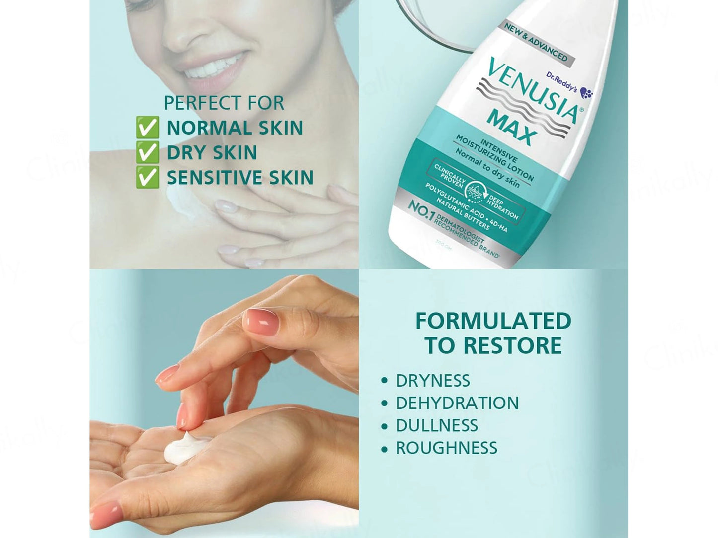 Venusia Max Intensive Moisturizing Lotion