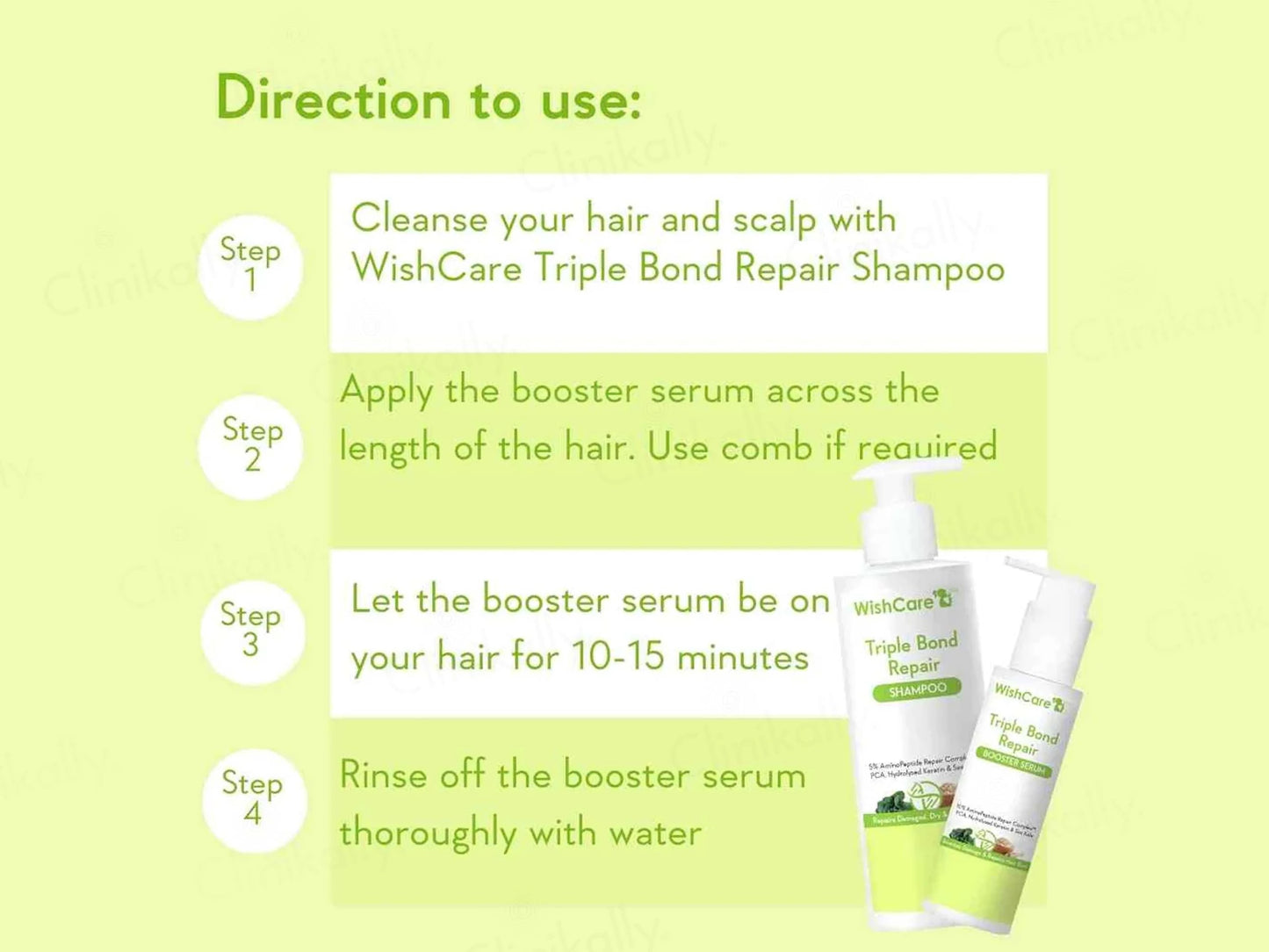 WishCare Triple Bond Repair Booster Hair Serum