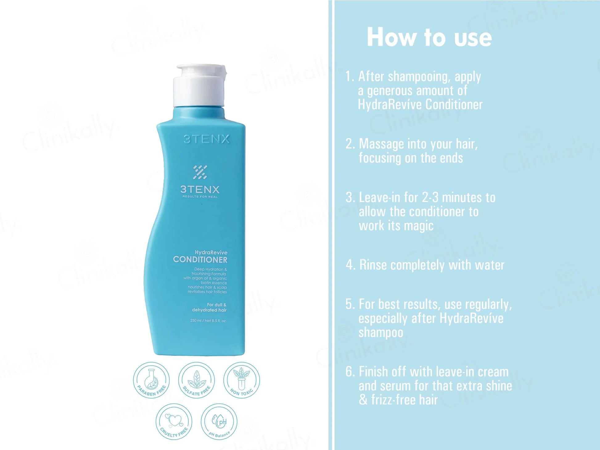 3Tenx HydraRevive Conditioner For Dull and  Dehydrated Hair