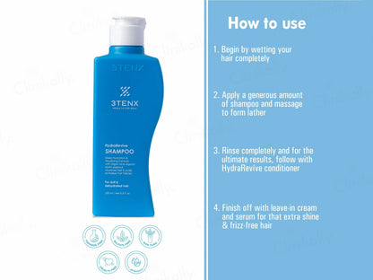 3Tenx HydraRevive Shampoo For Dull and  Dehydrated Hair