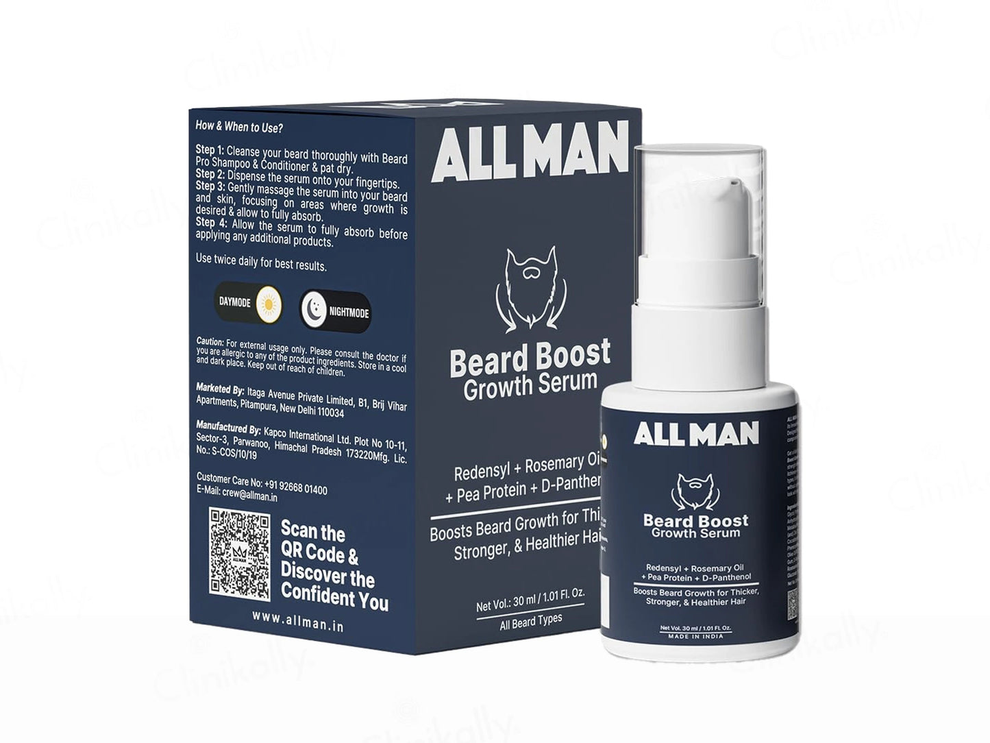 ALL MAN Beard Boost Growth Serum