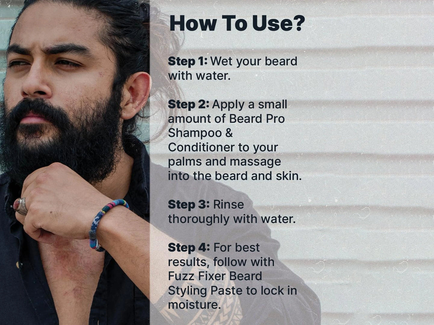 ALL MAN Beard Pro Shampoo and  Conditioner