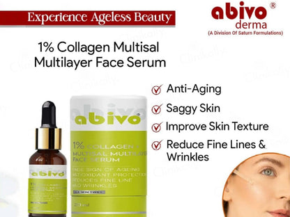 Abivo 1 Percent Collagen  Multisal Multilayer Face Serum