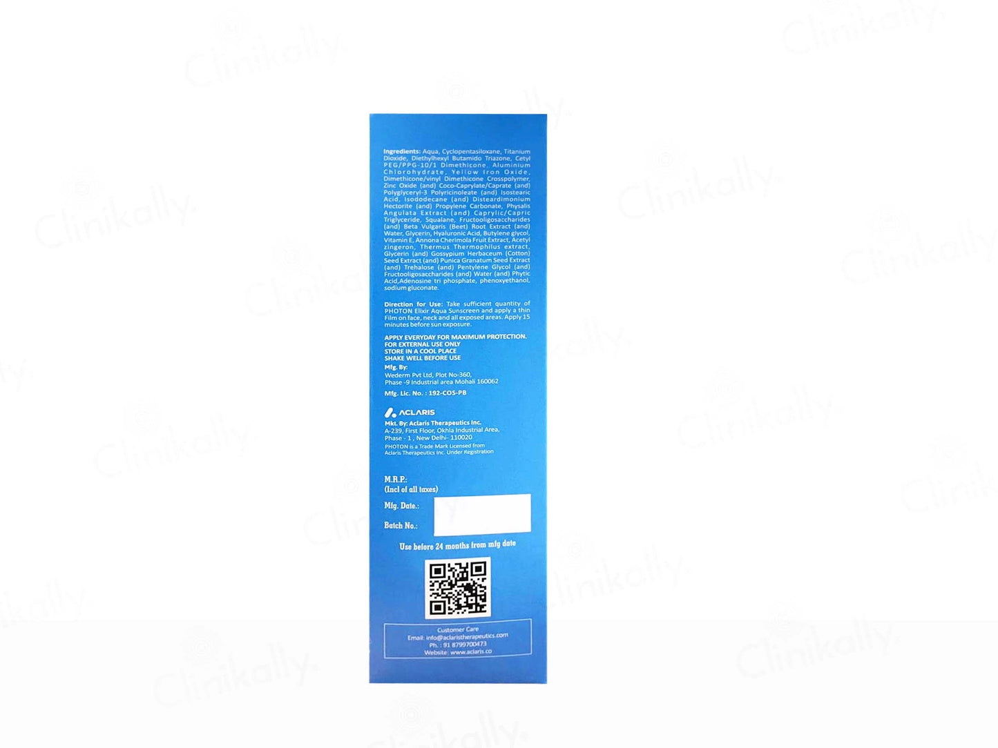 Aclaris Photon Elixir Aqua Sunscreen Gel SPF 50 PA