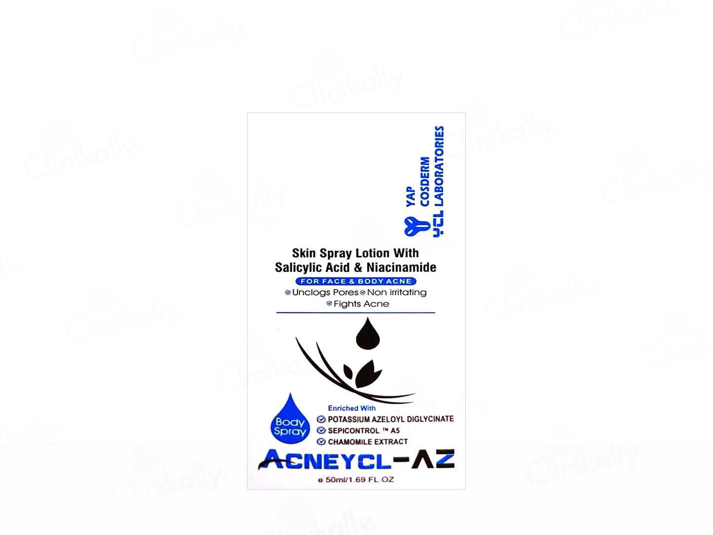 Acneycl-AZ Body Spray For Face and  Body Acne