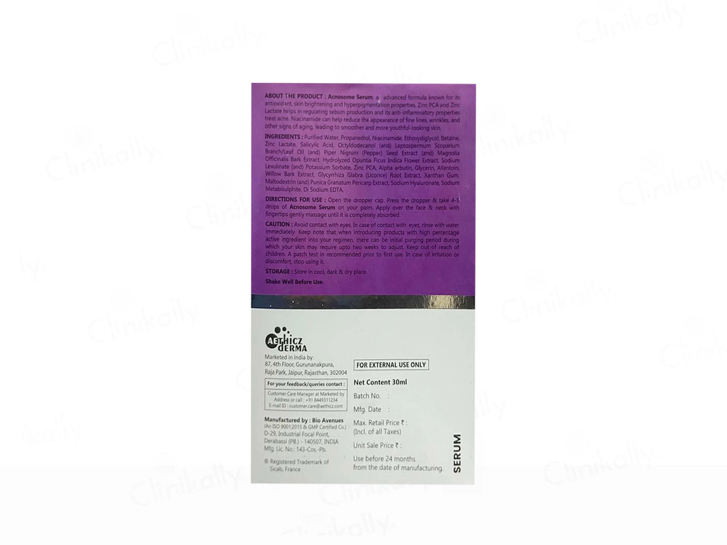 Acnosome Face Serum