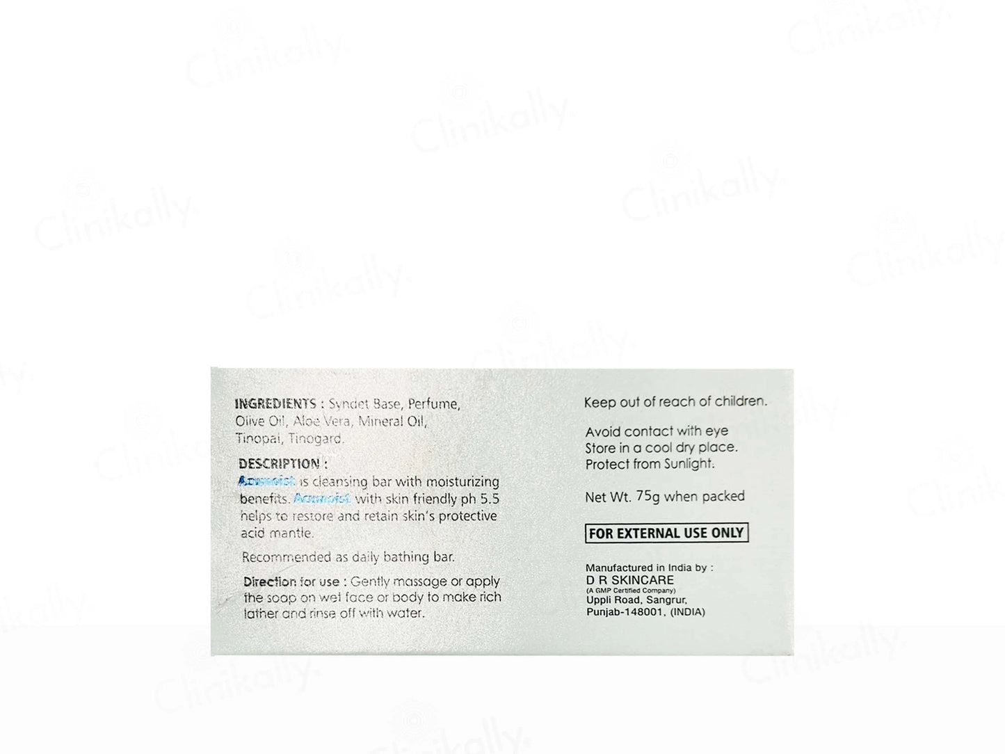 Acumoist Moisturizing and  Cleansing Syndet Bar