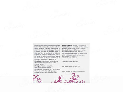 Adonia Intensive Moisturising Bar