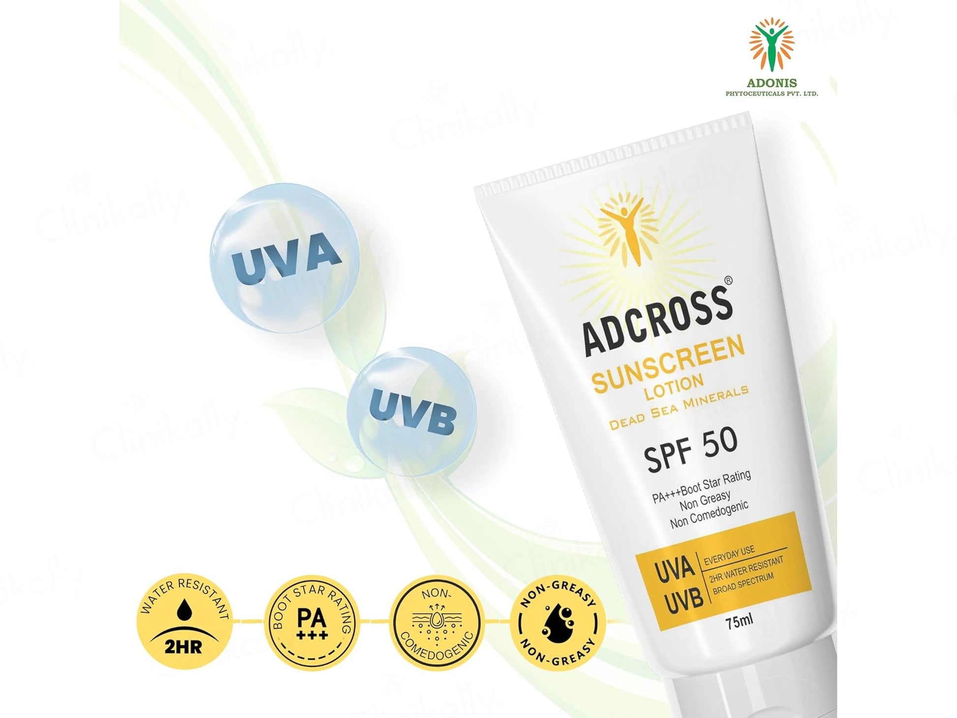 Adonis Adcross Sunscreen Lotion SPF 50 PA