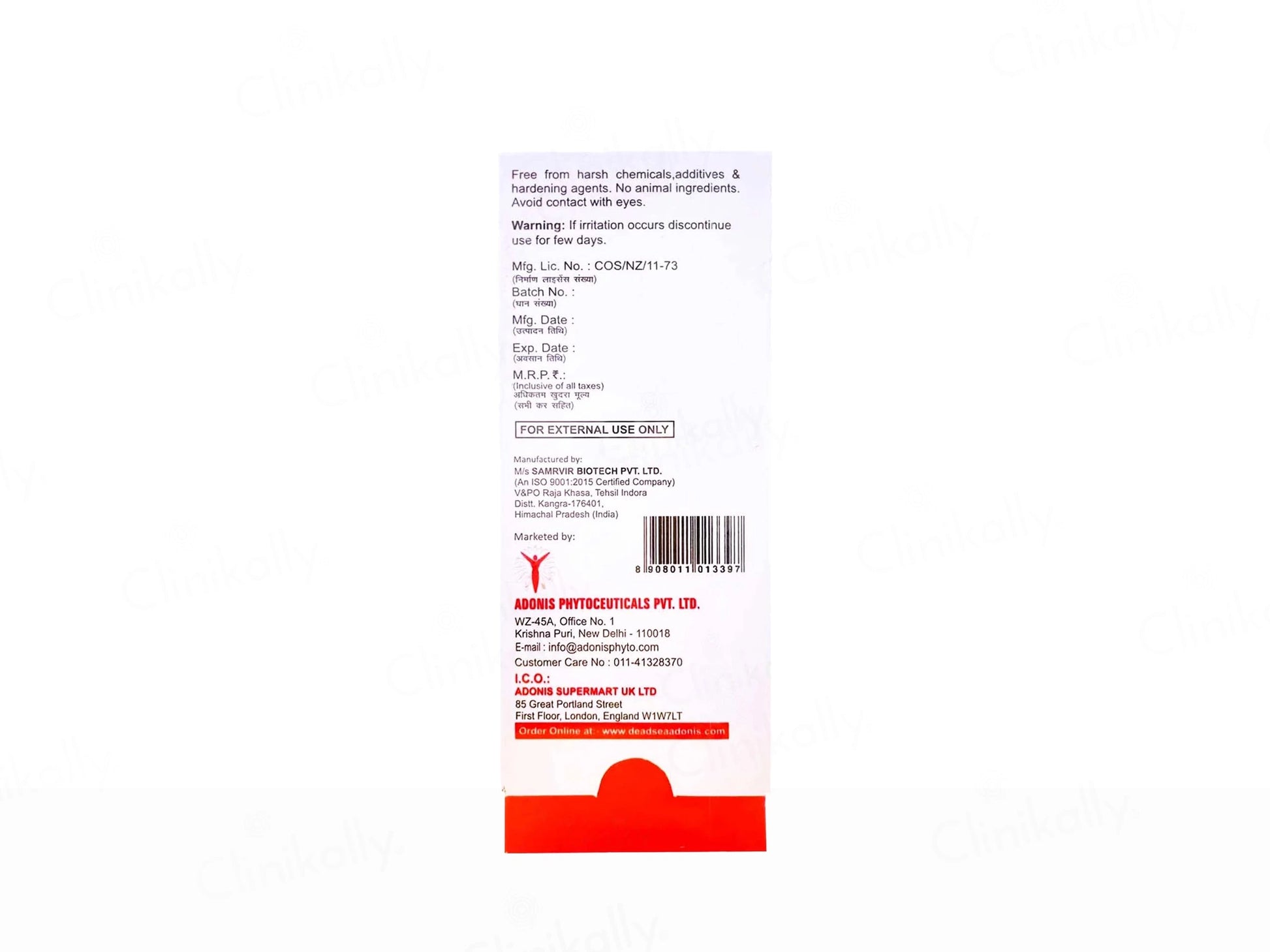 Adonis Kitava Acne Buster Gel For Face and  Body