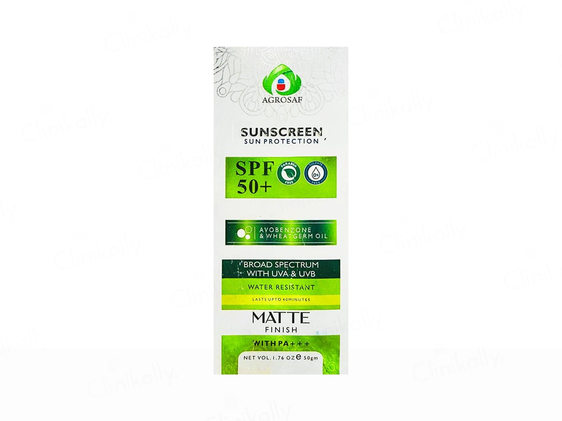 Agrosaf Sun Protection Matte Finish Sunscreen SPF 50 PA