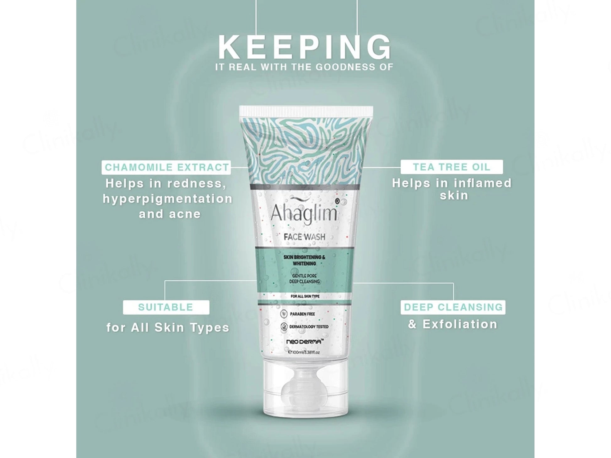 Ahaglim Skin Brightening and  Whitening Face Wash
